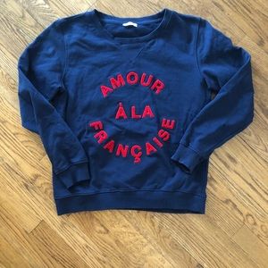 AMOUR A LA FRANCAISE Paris Graphic Sweatshirt